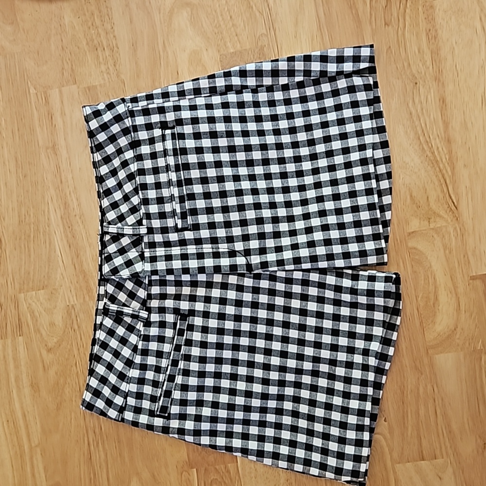 Anthropologie Gingham Shorts Size 25